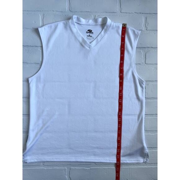 Brooks Women's White Athletic Running Sleeveless Vneck Breathable Tank-sz M - Picture 8 of 8